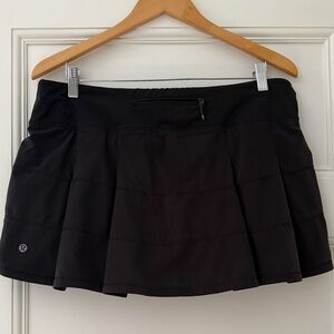 lululemon Pace Rival Skirt - black - size 10 - regular length